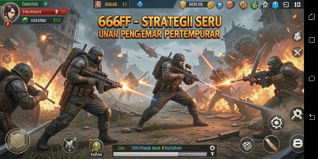 Screenshot gameplay <strong>666FF</strong> menampilkan pertarungan strategis yang mendebarkan.