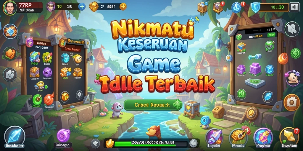 Tampilan gameplay 77RP yang menarik dan menghibur dalam genre Idle.