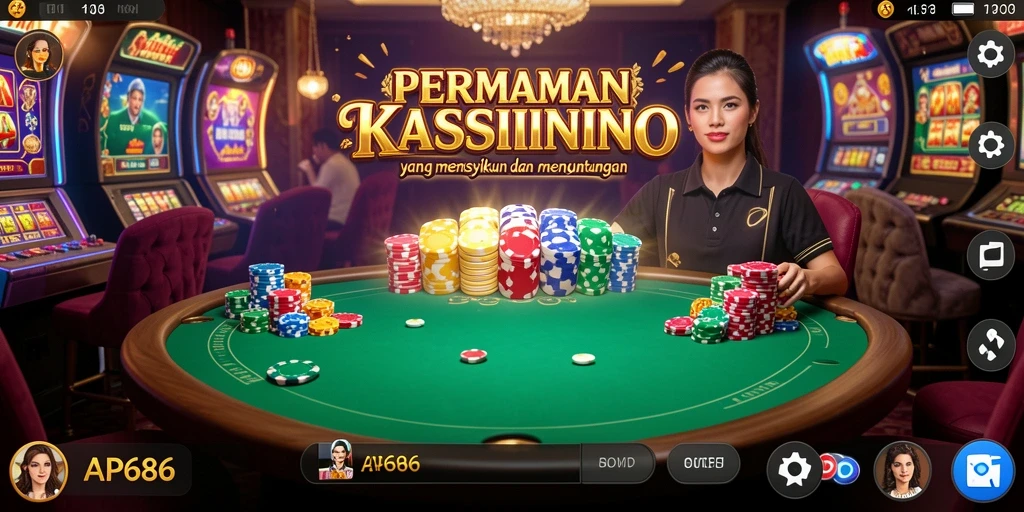 Screenshot gameplay AP686 menampilkan aksi seru permainan Kasino.