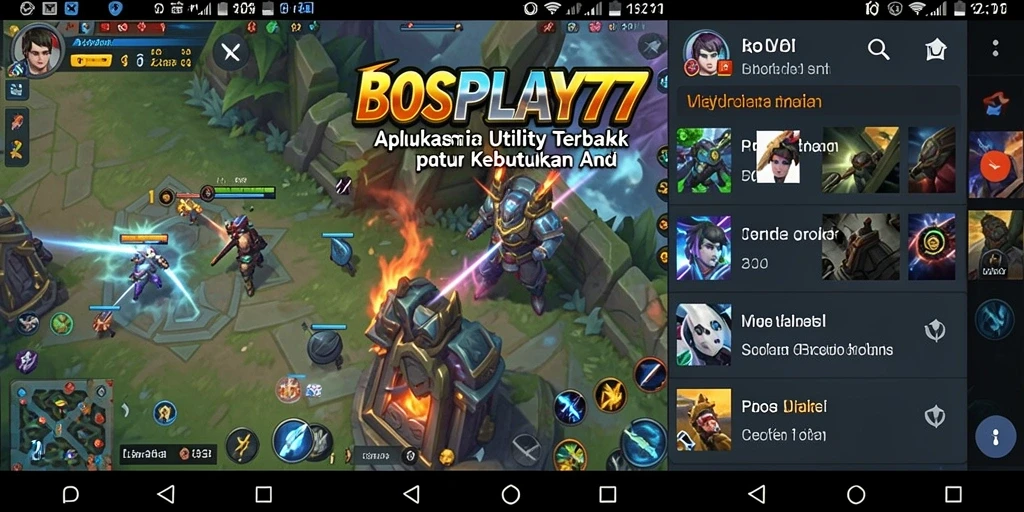 Tampilan antarmuka BOSPLAY77 yang intuitif dan mudah digunakan.