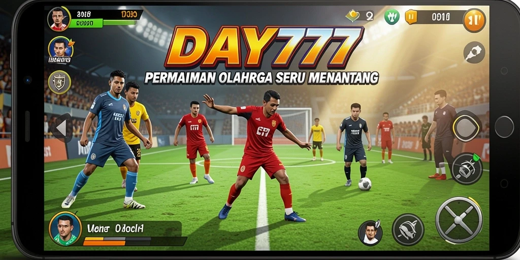 Gameplay mendebarkan dalam <strong>DAY777</strong> yang menampilkan aksi olahraga seru.