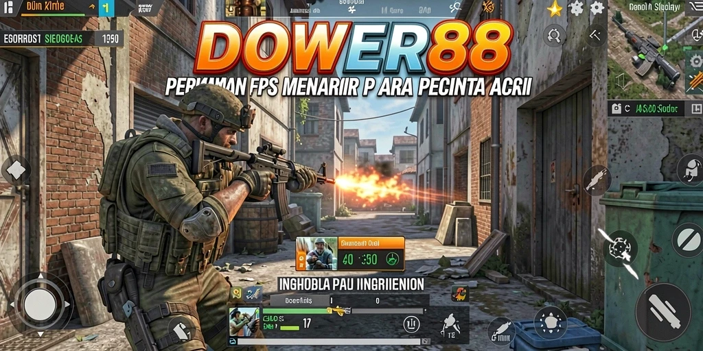 Tangkapan layar DOWER88 menampilkan aksi pertempuran yang mendebarkan.