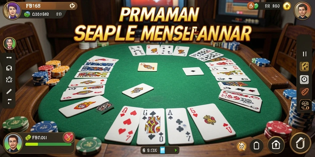 Tampilan screenshot menarik dari permainan Gaple di FB168.