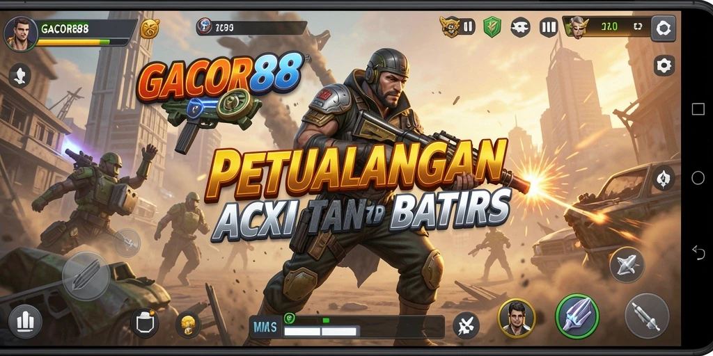 Screenshot GACOR88 yang menunjukkan aksi pertarungan mendebarkan.