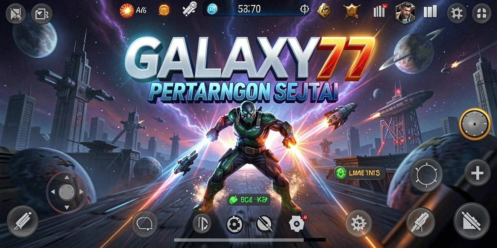 Tampilan menarik dari gameplay GALAXY77 yang penuh aksi.