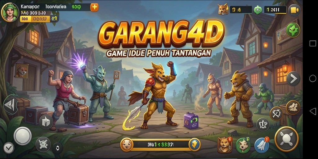 Screenshot utama GARANG4D menampilkan gameplay Idle yang menarik dan penuh warna.