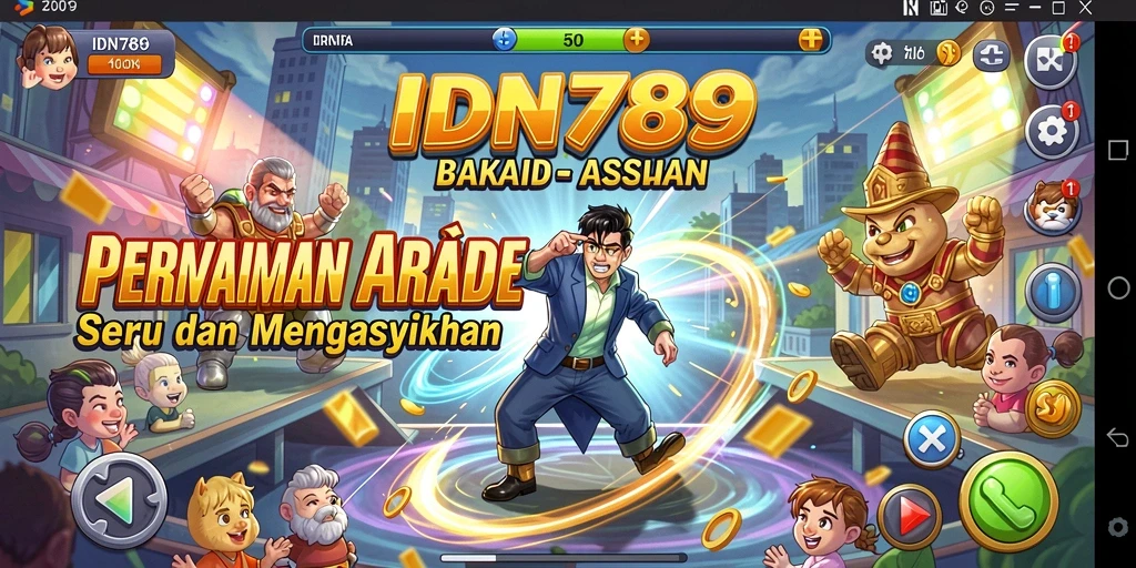 Screenshot IDN789 menampilkan aksi seru dalam bermain game Arcade.