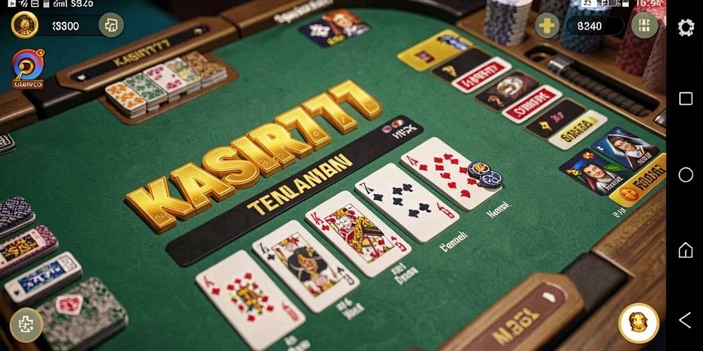 Screenshot gameplay KASIR777 dengan pemain berinteraksi dalam permainan Domino.