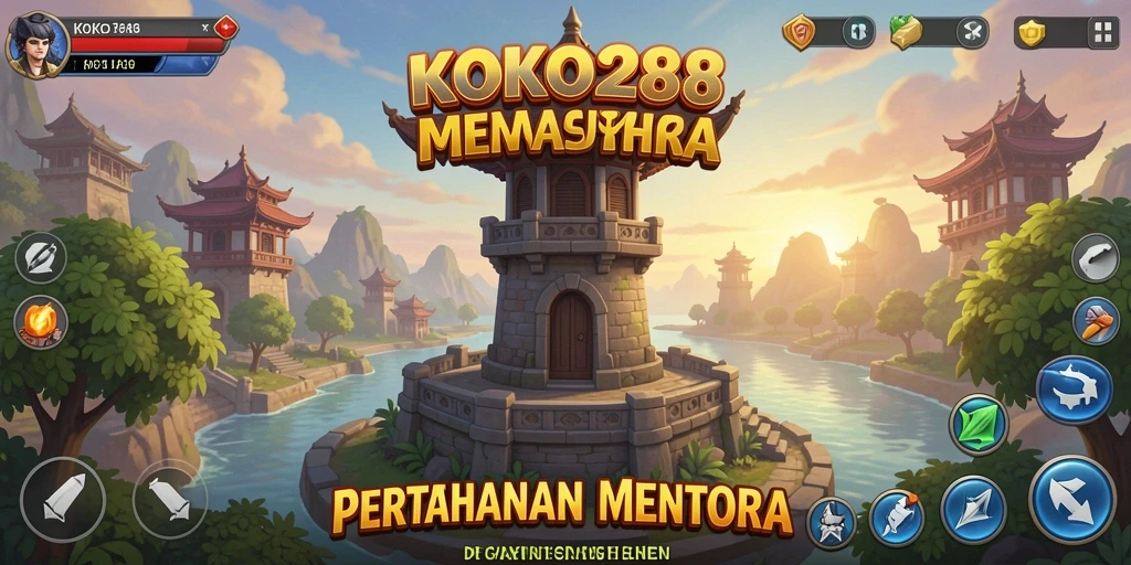 Tangkapan layar gameplay KOKO288 yang penuh aksi dalam Tower Defense.
