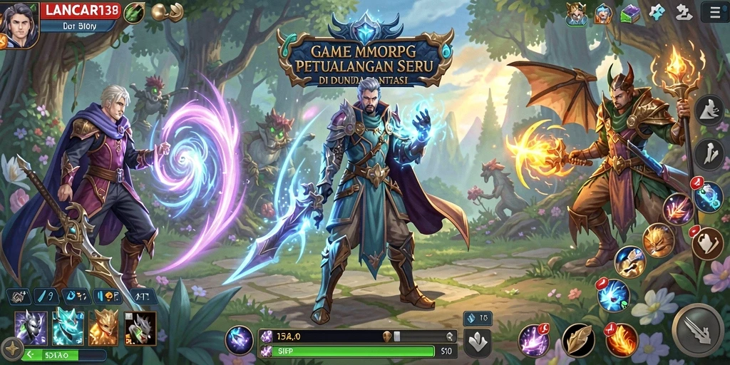 Tampilan gameplay menarik dari LANCAR138 dalam dunia MMORPG.