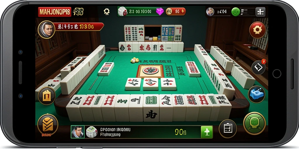 Tampilan utama gameplay MAHJONGJP88 yang menampilkan aksi kompetitif dalam permainan.