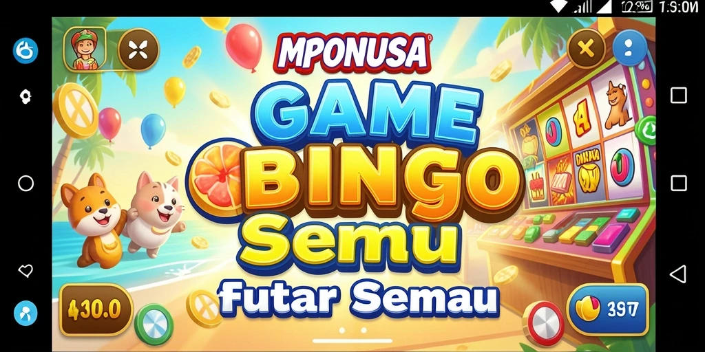Tampilan gameplay seru di MPONUSA dengan kartu Bingo yang siap dimainkan.