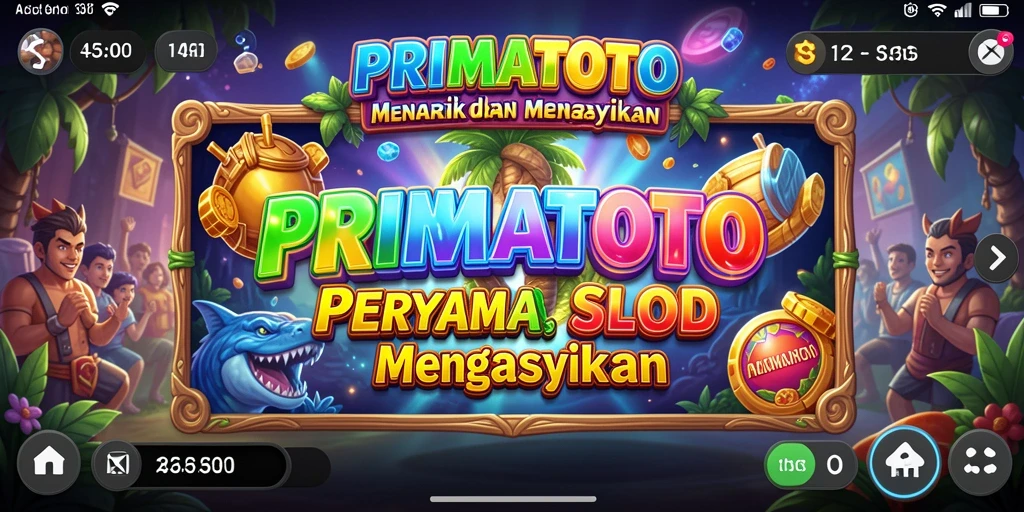 Tampilan menakjubkan gameplay Slot PRIMATOTO yang seru.