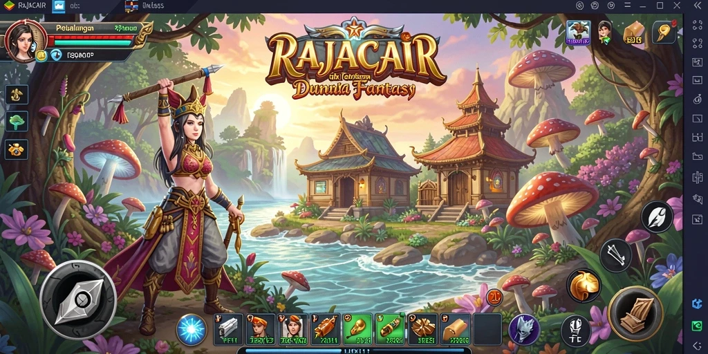 Tampilan gameplay RAJACAIR yang mendebutkan aksi seru dan petualangan menantang.