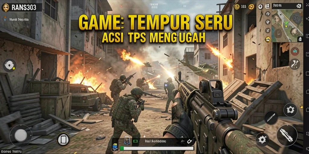 Gameplay seru RANS303 dalam aksi tembak-menembak yang mendebarkan.