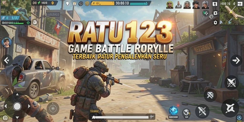 Screenshot gameplay RATU123 menampilkan aksi pertempuran seru.