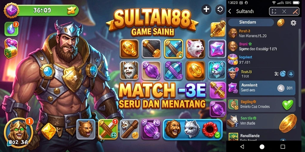 Tampilan gameplay seru dan menantang di SULTAN88.