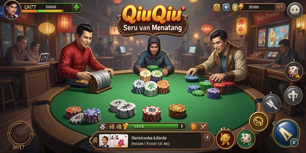 Screenshot gameplay QiuQiu yang mengasyikkan di UH77.